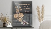 Black transparent acrylic signs