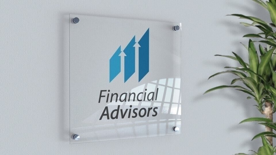 Clear acrylic signs