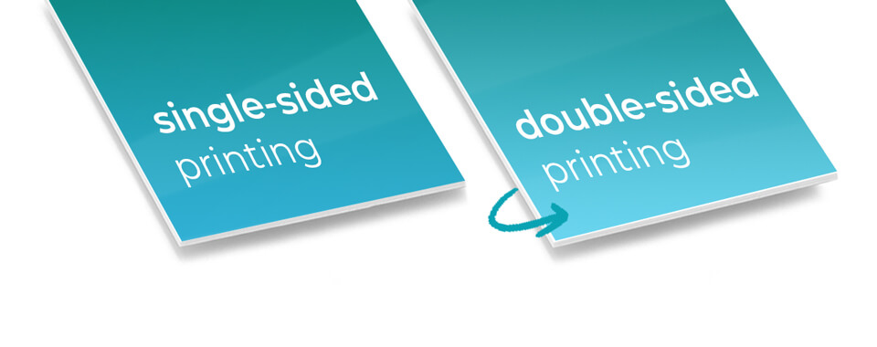 Single-sided and double-sided foam board printing