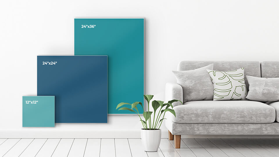 foam board poster size chart