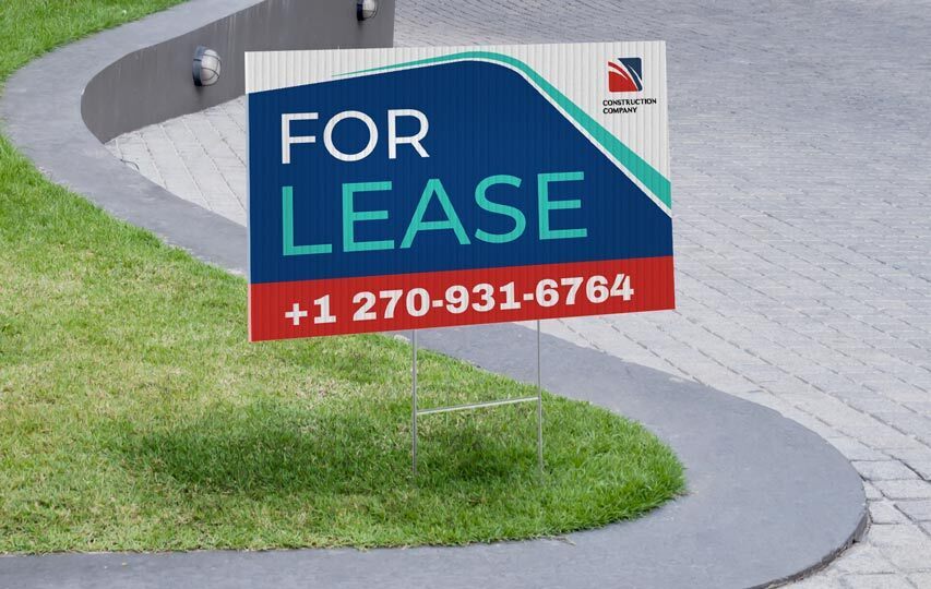 For lease signs