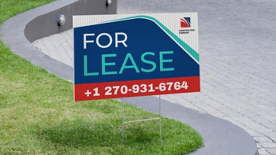 For lease signs