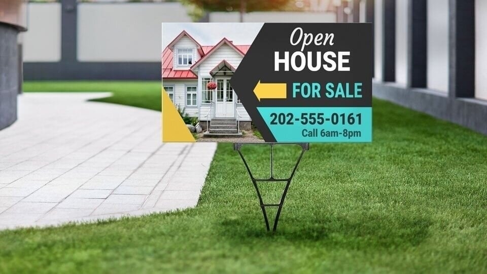 Open house signs
