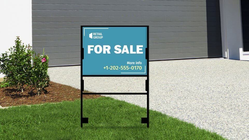 Real estate frame signs
