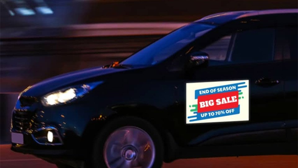 Reflective car decals