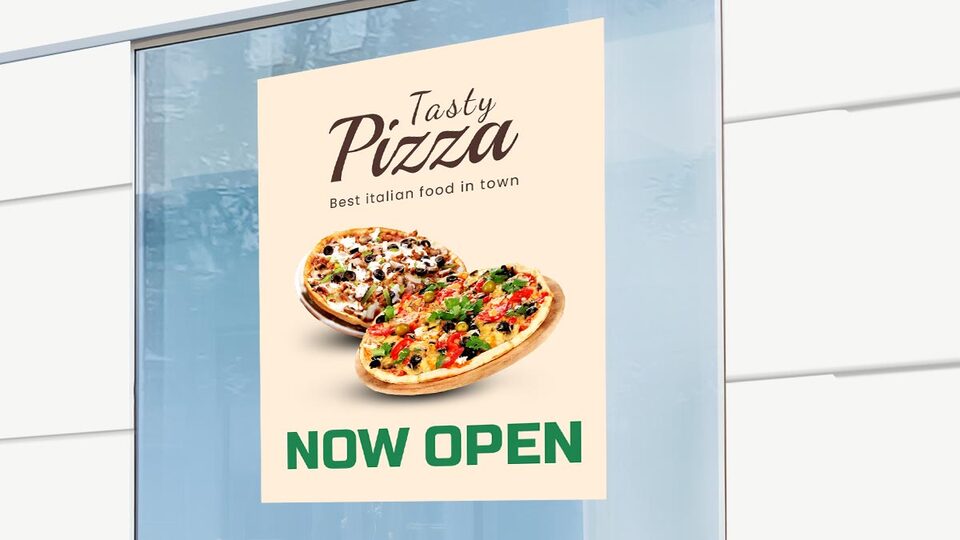 Restaurant Window Decal