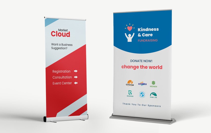 Retractable banners