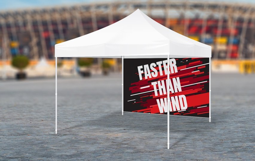 Tent banner