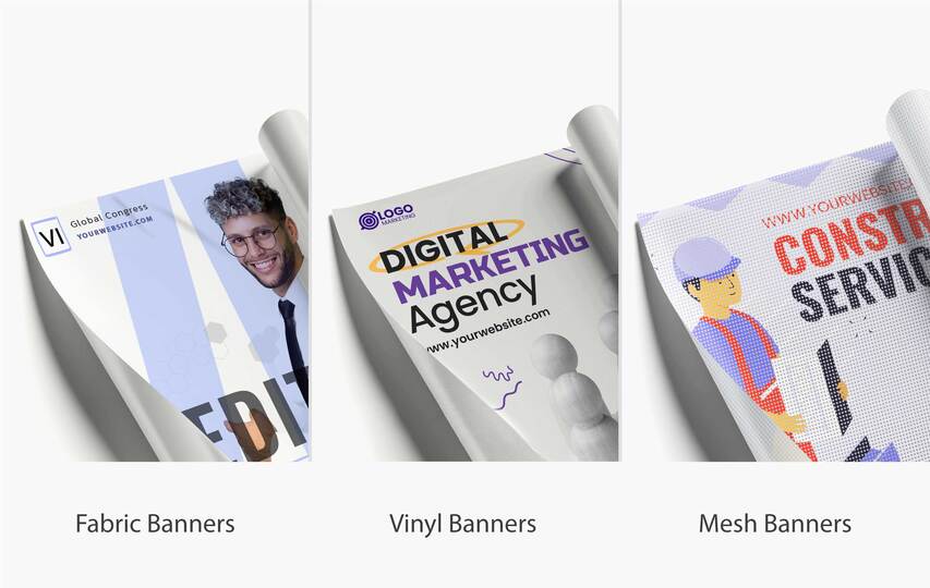 Three Types Of Business Banners