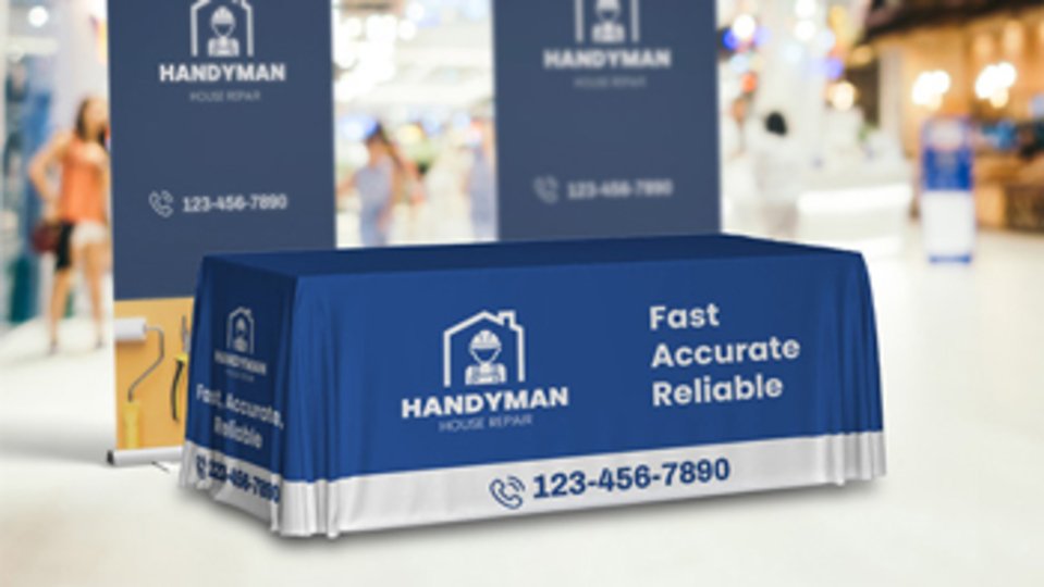 Trade show table covers