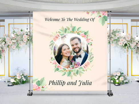 Custom wedding banner signs