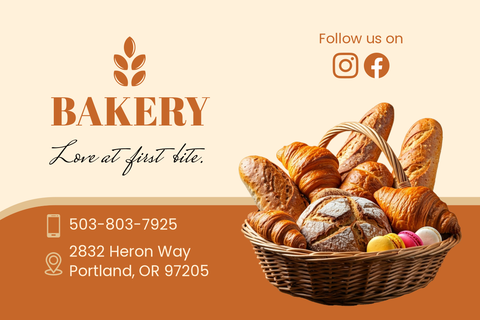 Outstanding Bakery Business Card Temlate