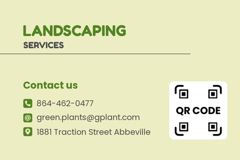 Sleek Landscaping Services Business Card Template