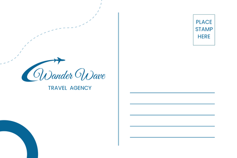 Modern Travel Agency Postcard Template