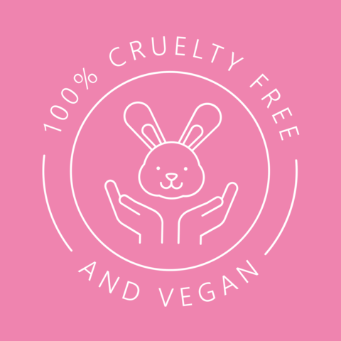 Pink Cruelty-Free and Vegan Bunny Head Template