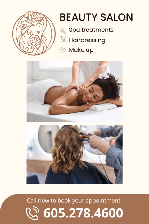 Beauty Salon and Spa Sign Template