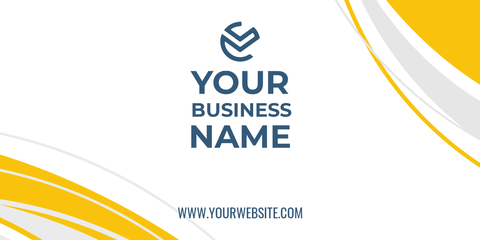Yellow and Gray Postcard Template
